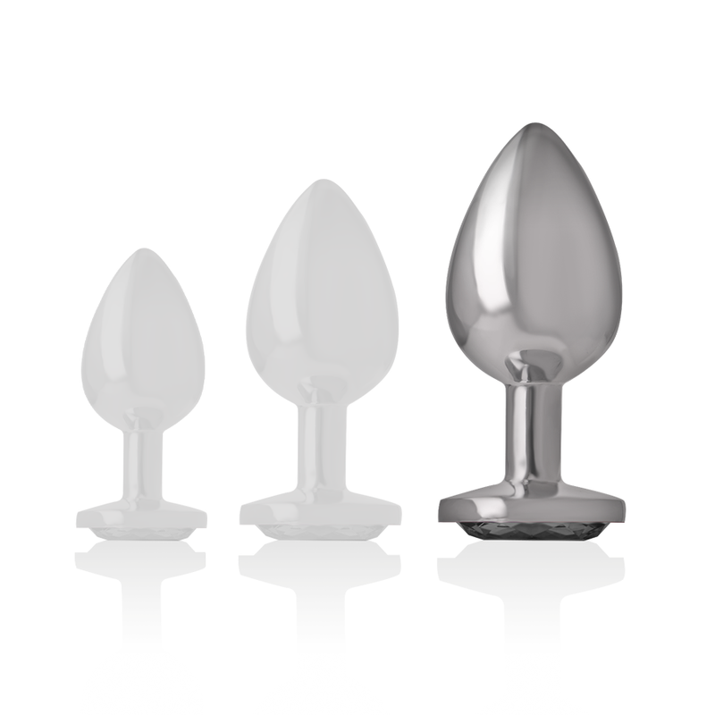 INTENSE - PLUG ANAL METAL ALUMINIO CORAZÓN BLANCO TALLA L - Imagen 4