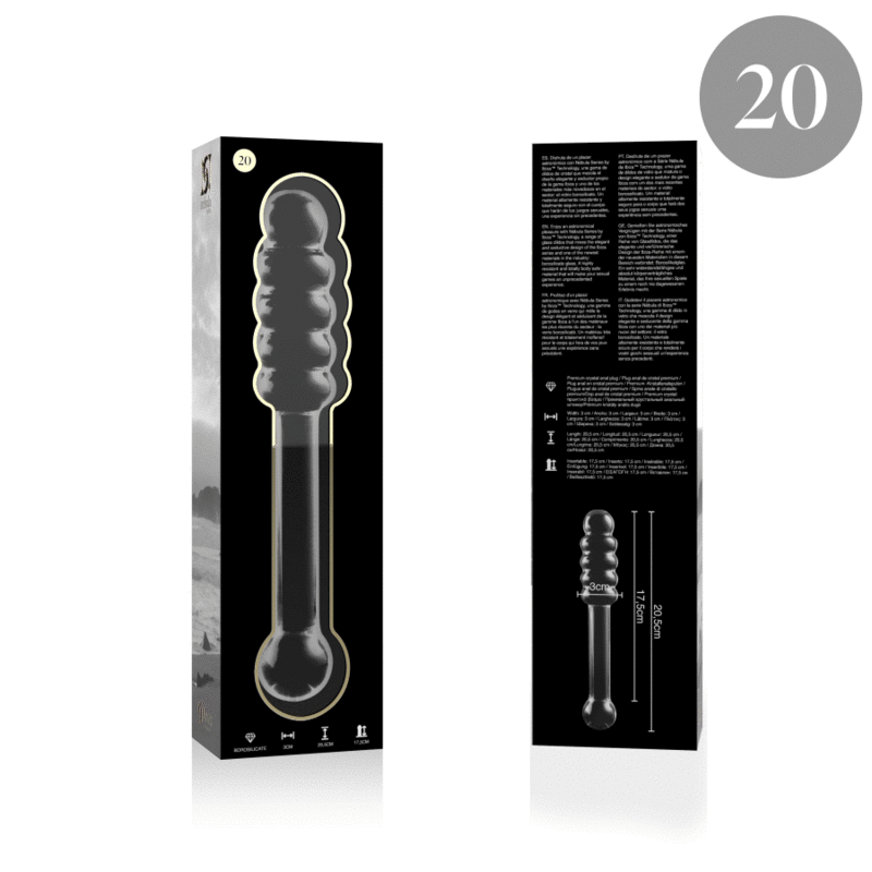 NEBULA SERIES BY IBIZA - MODELO 20 DILDO CRISTAL TRANSPARENTE 20.5 CM -O- 3 CM - Imagen 6