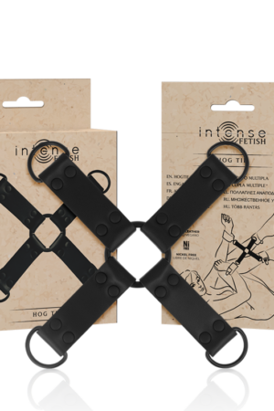 INTENSE - FETISH ENGANCHE MÚLTIPLE PARA MANOS Y PIES DE CUERO VEGANO