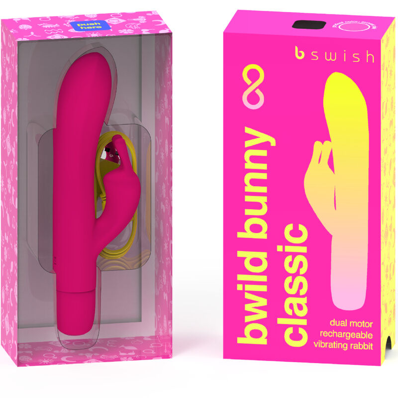B SWISH - BWILD BUNNY INFINITE CLASSIC VIBRADOR RECARGABLE SILICONA ROSA - Imagen 5