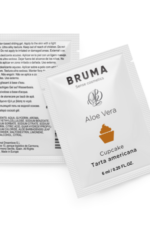 BRUMA - 6 ML GEL DESLIZANTE CON ALOE VERA SABOR A TARTA AMERICANA