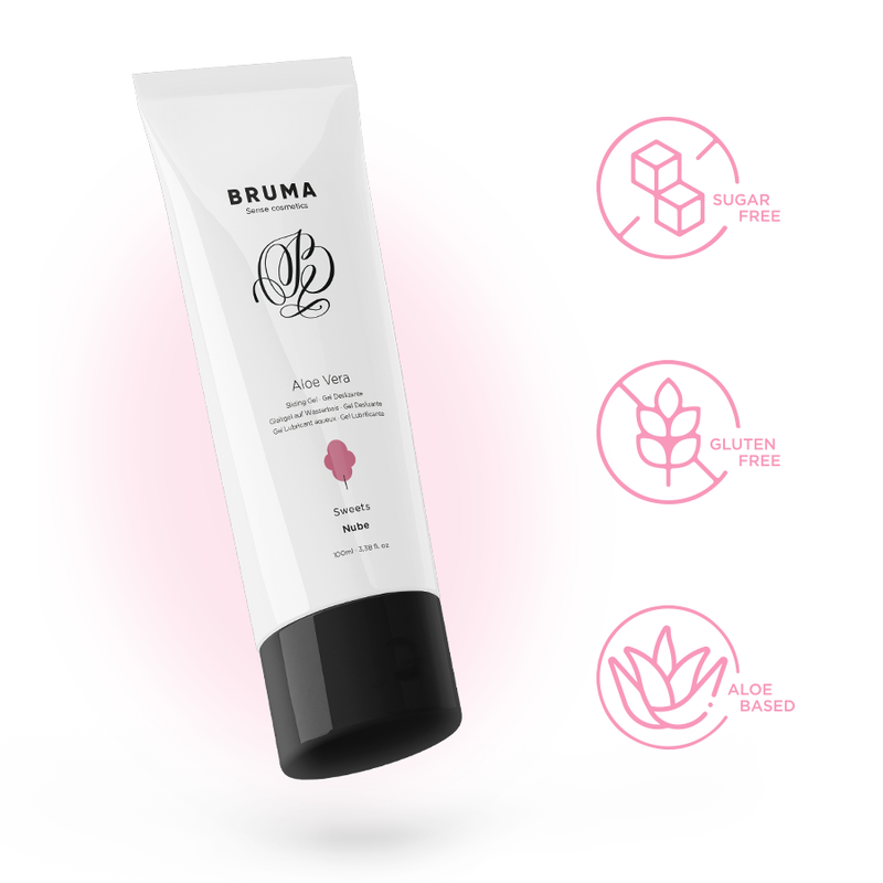 BRUMA - GEL DESLIZANTE CON ALOE VERA SABOR A NUBE 100 ML - Imagen 4