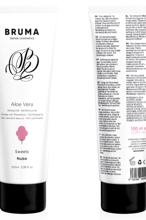 BRUMA – GEL DESLIZANTE CON ALOE VERA SABOR A NUBE 100 ML