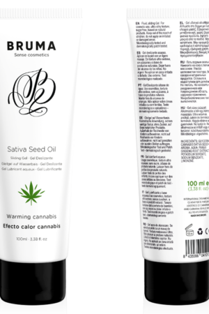 BRUMA - GEL DESLIZANTE CON ACEITE DE SEMILLA EFECTO CALOR SABOR CANNABIS 100 ML