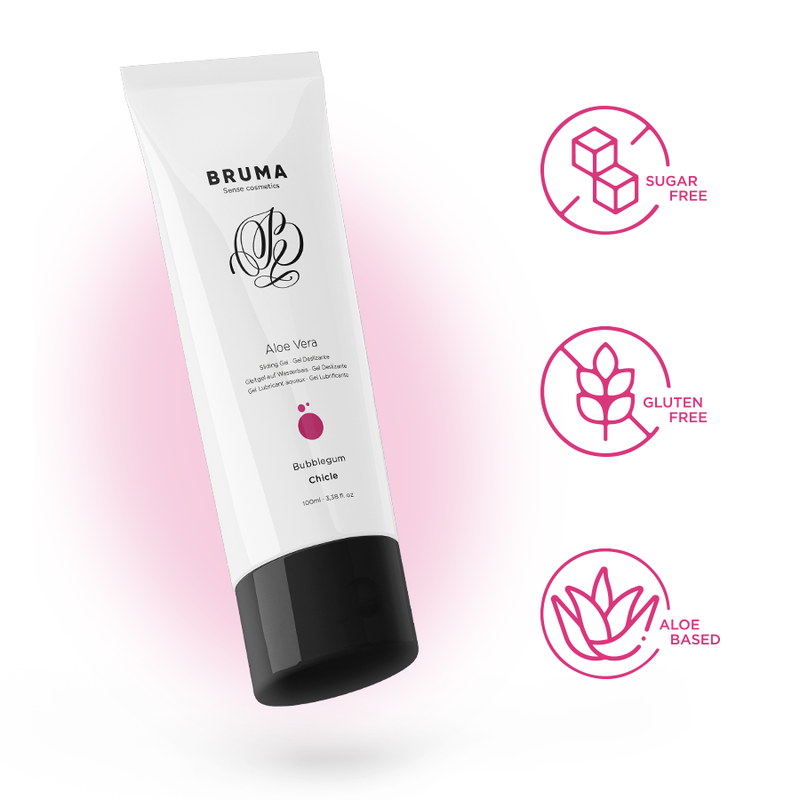 BRUMA - GEL DESLIZANTE CON ALOE VERA SABOR A CHICLE 100 ML - Imagen 4