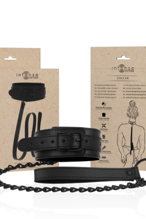 INTENSE - FETISH COLLAR DE CUERO VEGANO