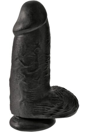 KING COCK - PENE REALÍSTICO CHUBBY 23 CM NEGRO