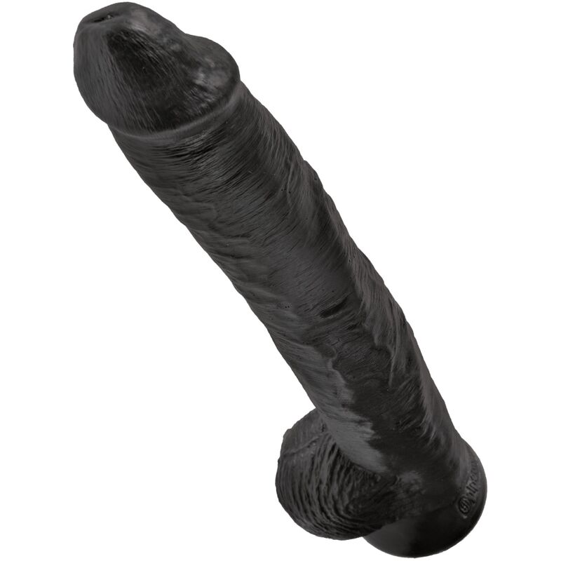 KING COCK - PENE REALÍSTICO CON TESTÍCULOS 30.5 CM NEGRO - Imagen 4