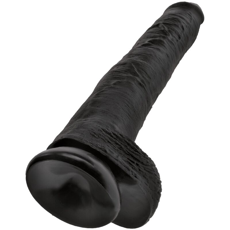 KING COCK - PENE REALÍSTICO CON TESTÍCULOS 30.5 CM NEGRO - Imagen 5