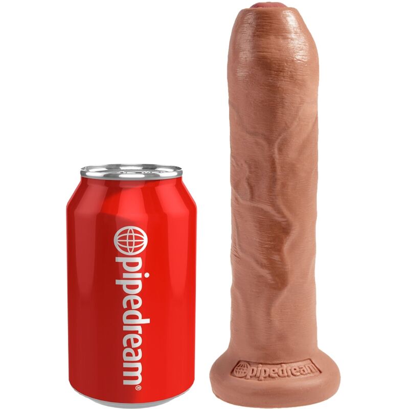 KING COCK - PENE REALÍSTICO CON PREPUCIO 17.8 CM CARAMELO - Imagen 3