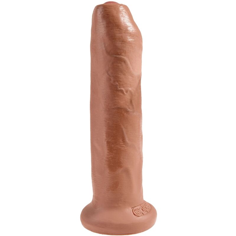 KING COCK – PENE REALÍSTICO CON PREPUCIO 17.8 CM CARAMELO