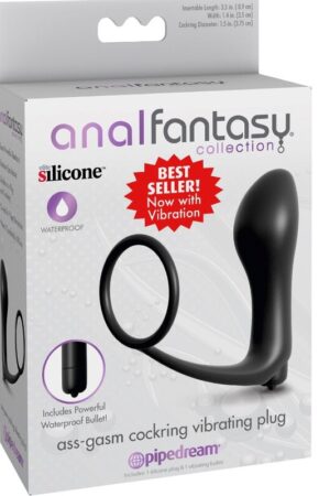 VIBRADOR CON PLUG ANAL Y ESTIMULACIÓN PROSTÁTICA