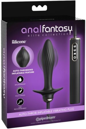 ANAL FANTASY ELITE COLLECTION - AUTO-THROB PLUG ANAL INFLABLE VIBRADOR DE SILICONA
