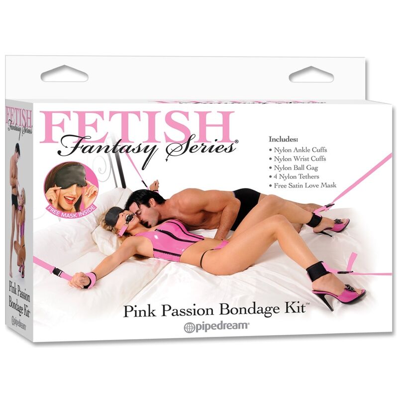 FETISH FANTASY SERIES - KIT BONDAGE ROSA - Imagen 2