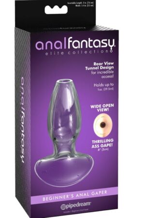PLUG ANAL DE CRISTAL ERGONÓMICO PARA ESTIMULACIÓN ANAL