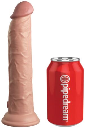 KING COCK - ÉLITE DILDO REALÍSTICO VIBRADOR & SILICONA CONTROL REMOTO 23 CM