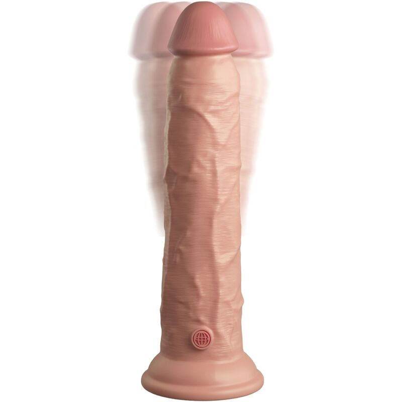 KING COCK - ÉLITE DILDO REALÍSTICO VIBRADOR & SILICONA CONTROL REMOTO 23 CM - Imagen 3
