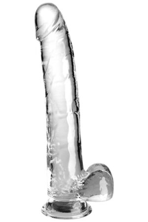 KING COCK - CLEAR DILDO CON TESTÍCULOS 24.8 CM TRANSPARENTE