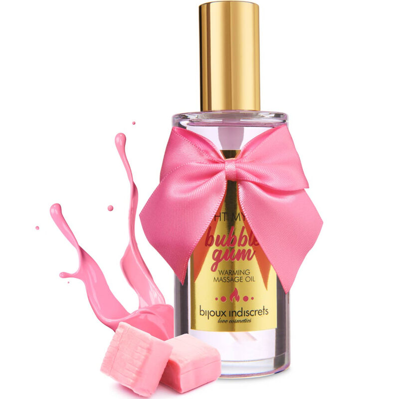 BIJOUX - INDISCRETS LIGHT MY FIRE ACEITE MASAJE EFECTO CALOR SABOR CHICLE - Imagen 2