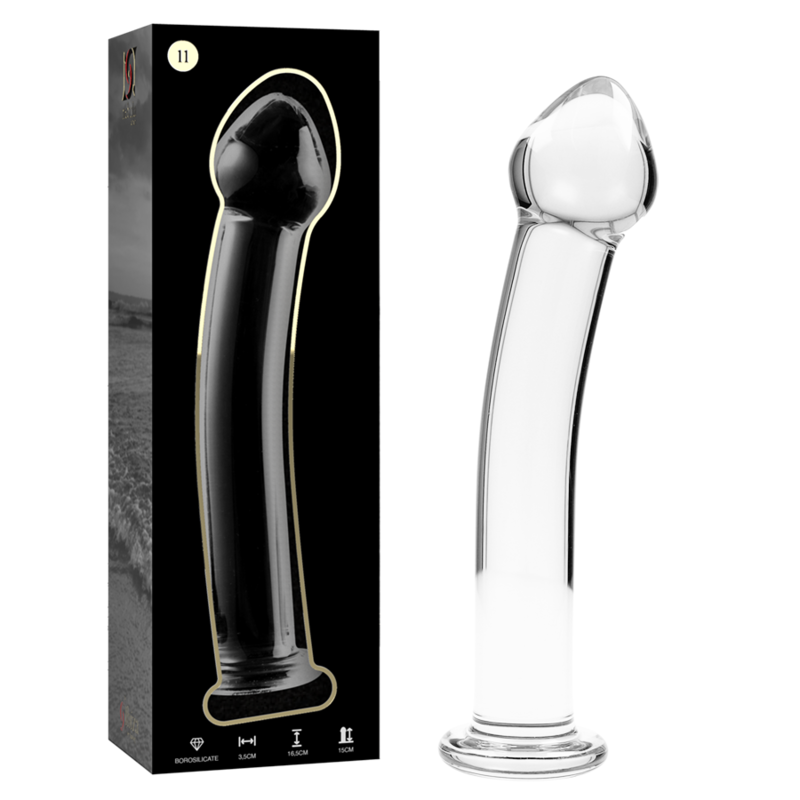 NEBULA SERIES BY IBIZA - MODELO 11 DILDO CRISTAL TRANSPARENTE 16 CM -O- 3 CM - Imagen 2
