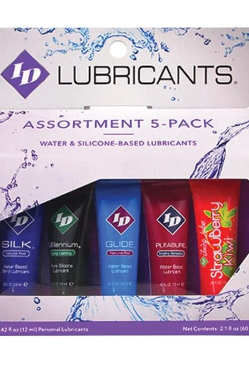 ID JUICY LUBE – SURTIDO 5X LUBRICANTE TUBE PACK 12 ML