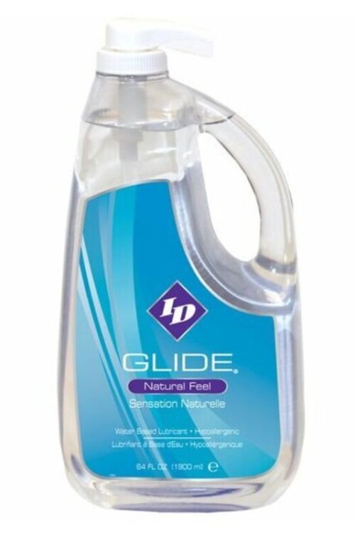 ID GLIDE – LUBRICANTE BASE AGUA + HIPOALERGENICO NATURAL FEEL 1900 ML