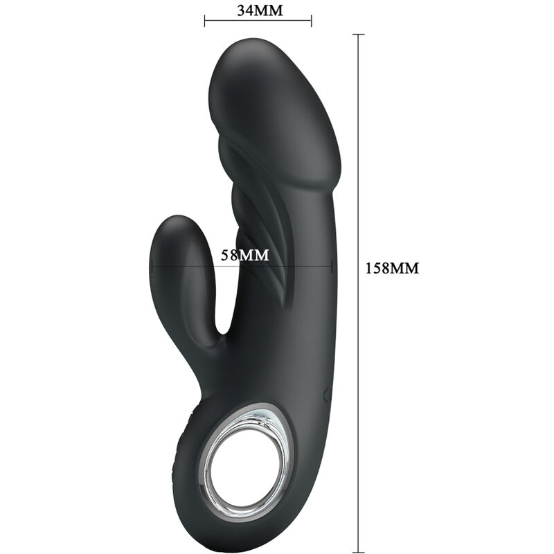 PRETTY LOVE - ANSEL VIBRADOR ESTIMULADOR PUNTO G Y CLITORIS - Imagen 6