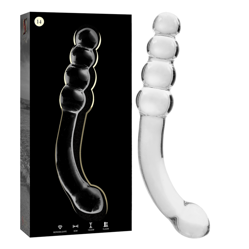 NEBULA SERIES BY IBIZA - MODELO 14 DILDO CRISTAL TRANSPARENTE 18.5 CM -O- 3 CM - Imagen 5