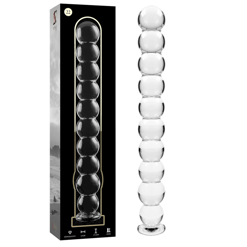 NEBULA SERIES BY IBIZA - MODELO 22 DILDO CRISTAL TRANSPARENTE 21.5 CM -O- 2.5 CM - Imagen 2