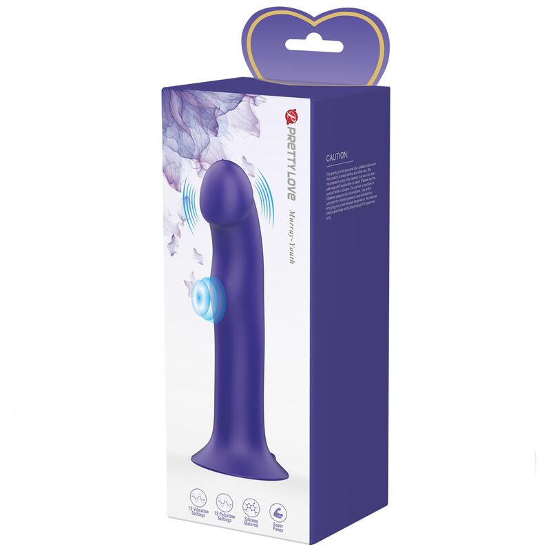 PRETTY LOVE - MURRAY YOUTH DILDO VIBRADOR & RECARGABLE VIOLETA - Imagen 3