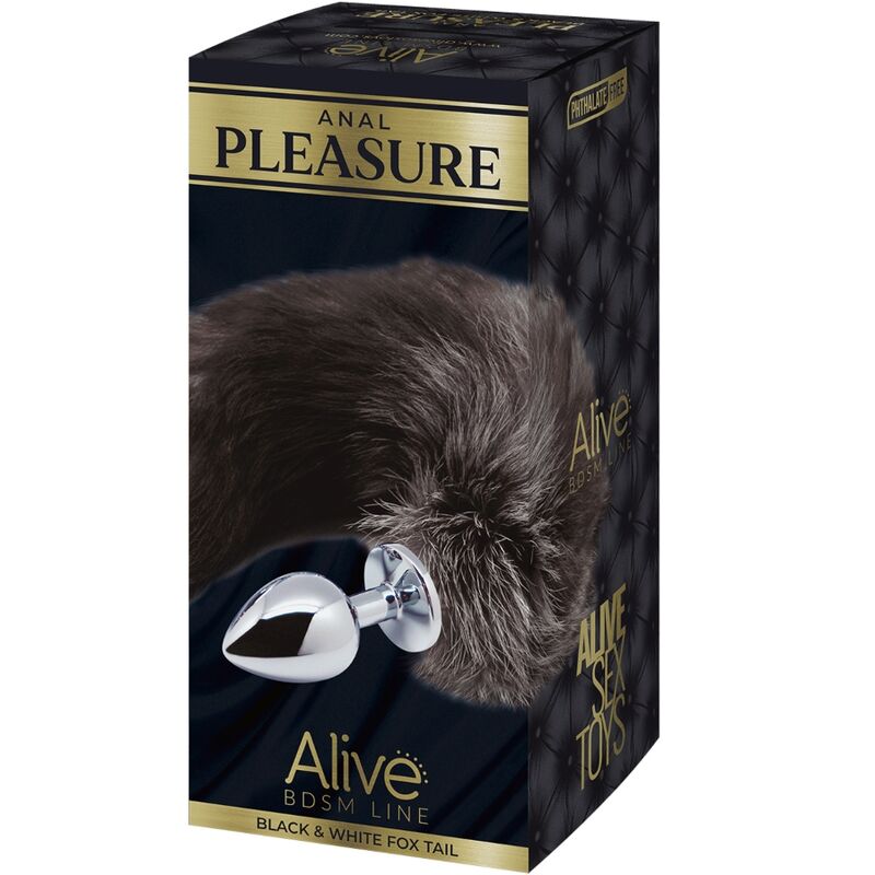 ALIVE - ANAL PLEASURE PLUG METAL COLA DE ZORRO TALLA M - Imagen 5