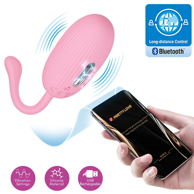 PRETTY LOVE – DOREEN HUEVO VIBRADOR RECARGABLE ROSA