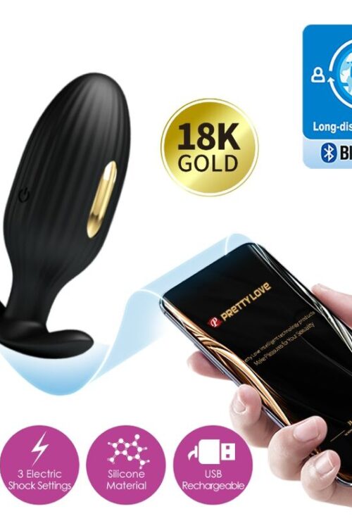 PRETTY LOVE – JEFFERSON PLUG ANAL CONTROLADO POR APP NEGRO