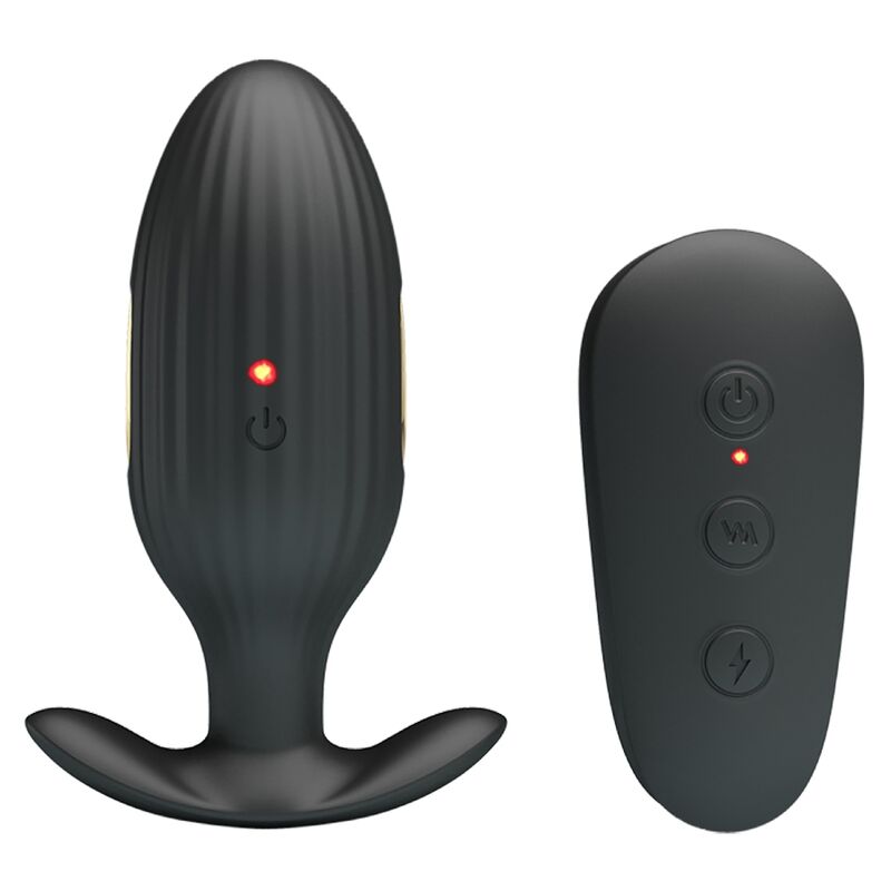 PRETTY LOVE - KELLY PLUG ANAL VIBRADOR RECARGABLE NEGRO - Imagen 3