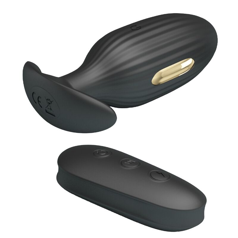 PRETTY LOVE - KELLY PLUG ANAL VIBRADOR RECARGABLE NEGRO - Imagen 10