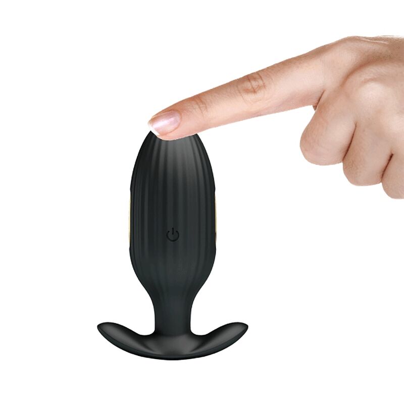 PRETTY LOVE - KELLY PLUG ANAL VIBRADOR RECARGABLE NEGRO - Imagen 5
