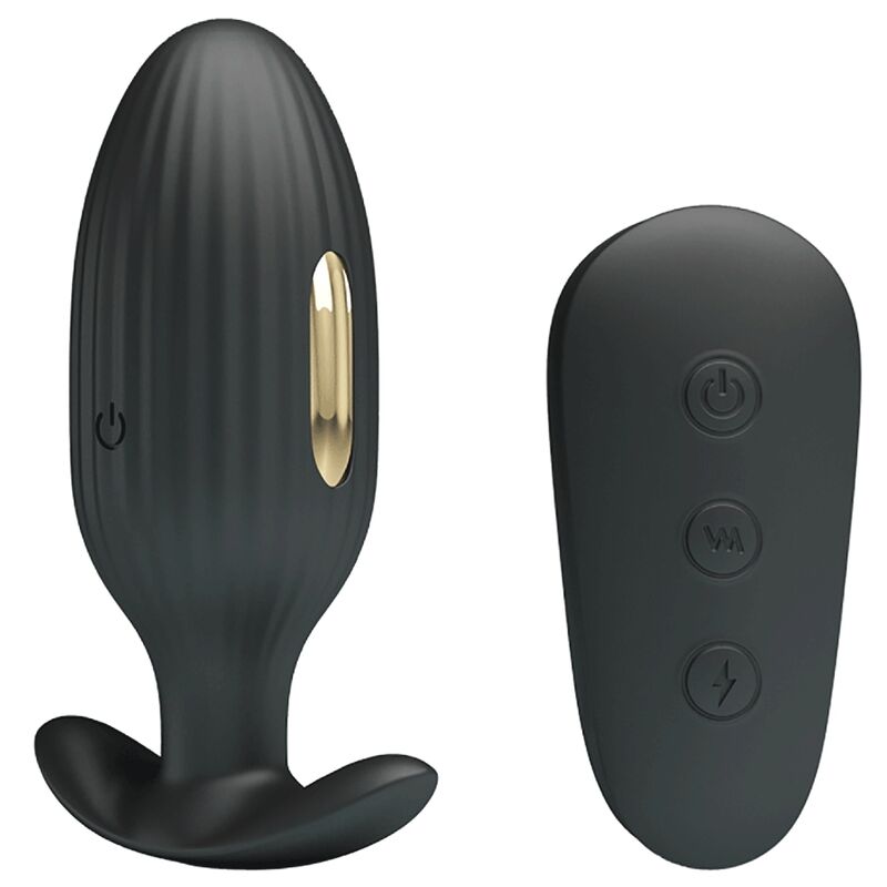 PRETTY LOVE - KELLY PLUG ANAL VIBRADOR RECARGABLE NEGRO - Imagen 11