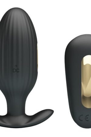 PRETTY LOVE - KELLY PLUG ANAL VIBRADOR RECARGABLE NEGRO