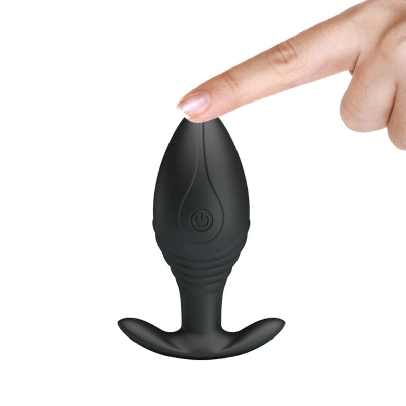 PRETTY LOVE - REGINA PLUG ANAL VIBRADOR RECARGABLE NEGRO - Imagen 10