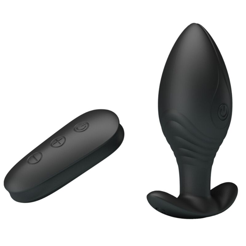 PRETTY LOVE - REGINA PLUG ANAL VIBRADOR RECARGABLE NEGRO - Imagen 9