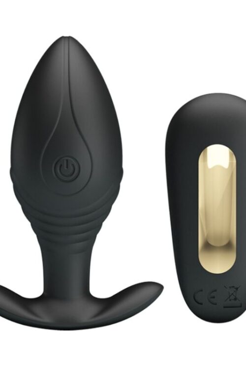 PRETTY LOVE – REGINA PLUG ANAL VIBRADOR RECARGABLE NEGRO