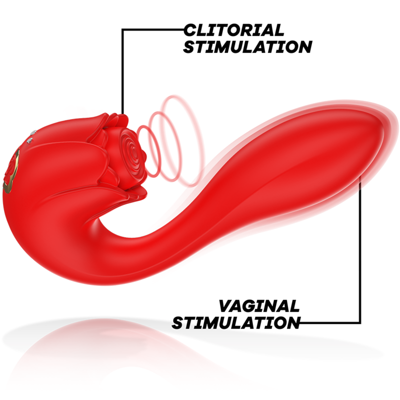 MIA - SELENA ESTIMULADOR VIBRATING + TAPPING ROJO - Imagen 4