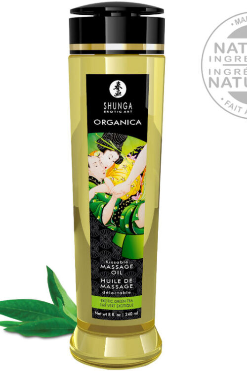 SHUNGA – ACEITE DE MASAJE ORGÁNICO TE VERDE 240 ML