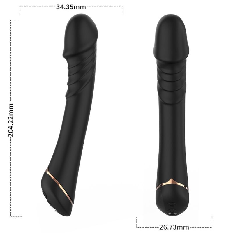 ARMONY – DILDO VIBRADOR SILICONA NEGRO