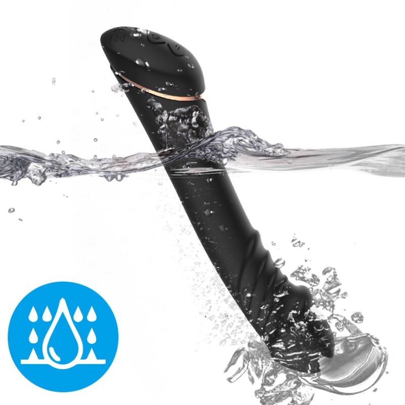 ARMONY - DILDO VIBRADOR SILICONA NEGRO - Imagen 2