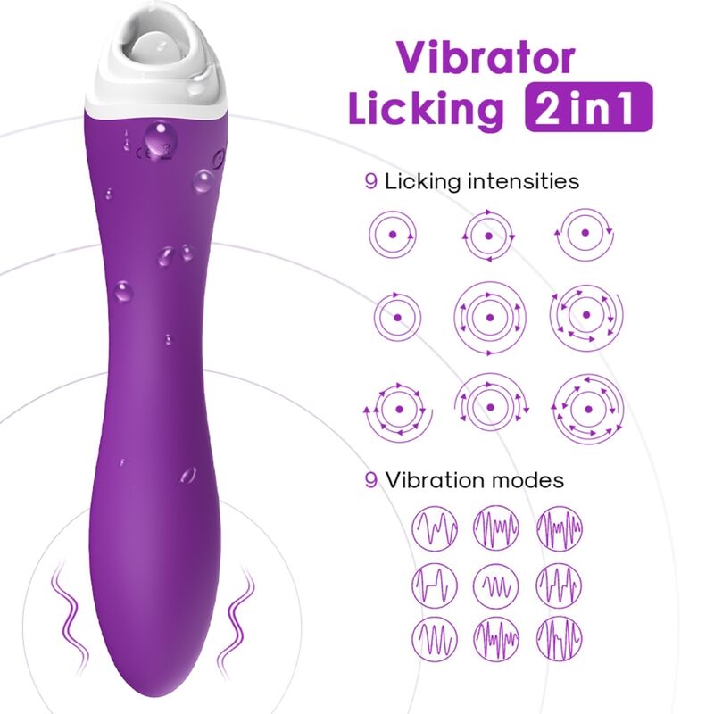 ARMONY - FAIRYLAND ESTIMULADOR CON LENGUA CLITORIS & VIBRADOR VIOLETA - Imagen 5