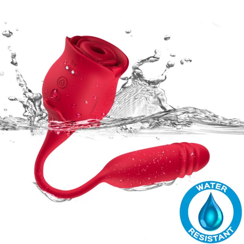 ARMONY - ROSEKNIGTH SUCCIONADOR CLÍTORIS & VIBRADOR ROJO - Imagen 3