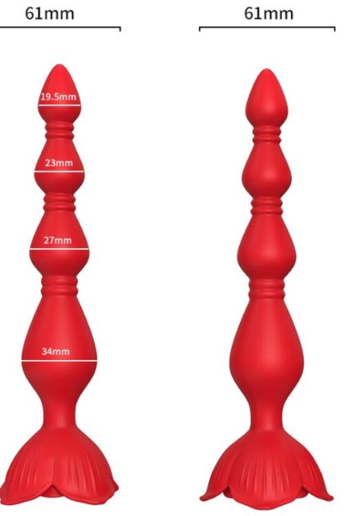 ARMONY – ROSA VIBRADOR PAGODA & PLUG ANAL ROJO