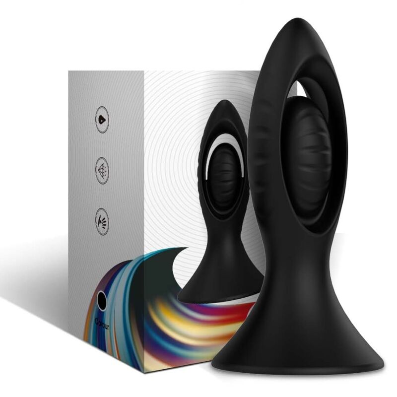 ARMONY - VIBRADOR & PLUG ANAL SILICONA NEGRO - Imagen 2