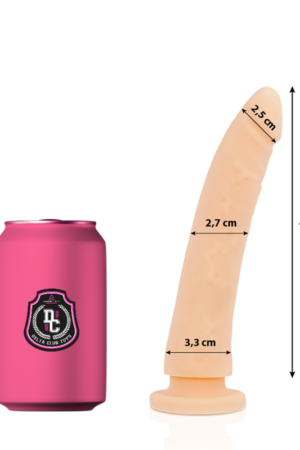 DELTA CLUB - DILDO REALISTA NATURAL SILICONA MEDICA 17 CM -O- 3 CM